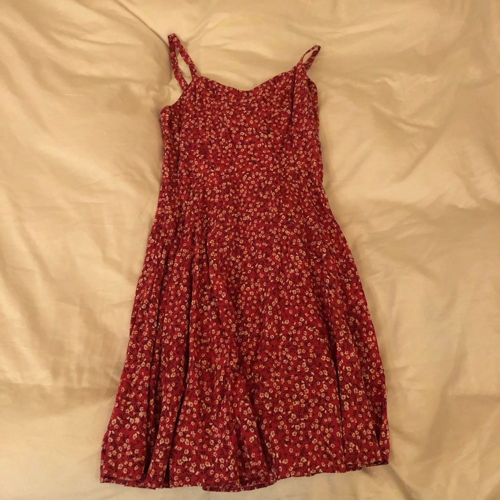 Pink floral sundress
